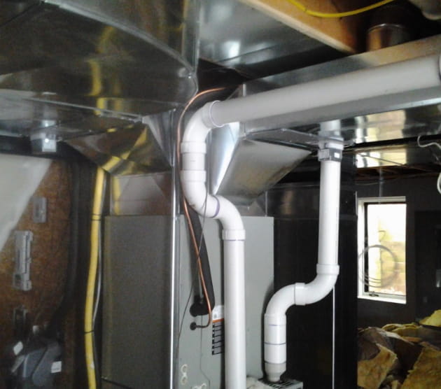 Plumbing and furnace wiring